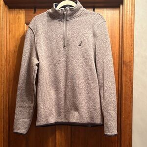 Nautica Men's Heathered Zip-Up Sweater